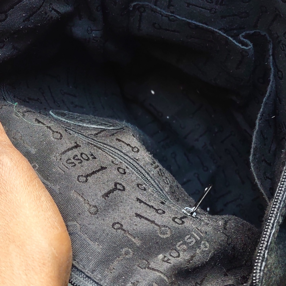 Fossil Black Leather Crossbody Bag - Picture 11 of 11